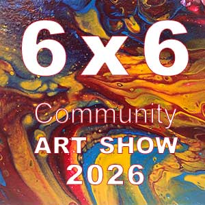 a sign stating 6x6 clmmunity show 2026 to advertise 6x6 classes, which follow