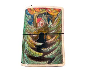 An example of leather tooling created by high school students - 01