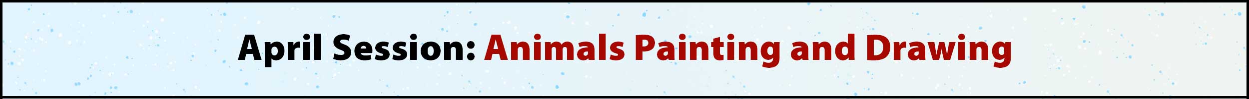 banner announncing the Young Artist Experience classes for April 2026