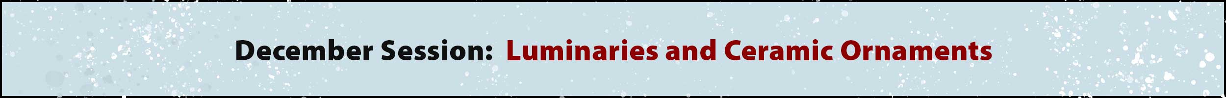 banner announncing the Young Artist Experience classes for December 2025