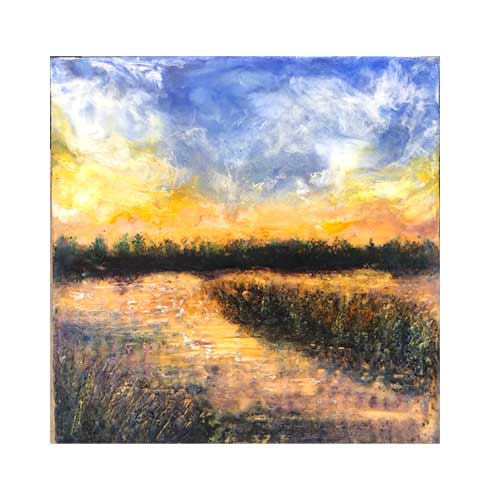 artwork from Exploring Encaustics Art Show 2022