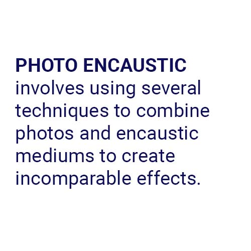 Eamples of encaustic iron wax painting