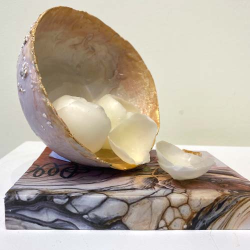 artwork from Exploring Encaustics Art Show 2022