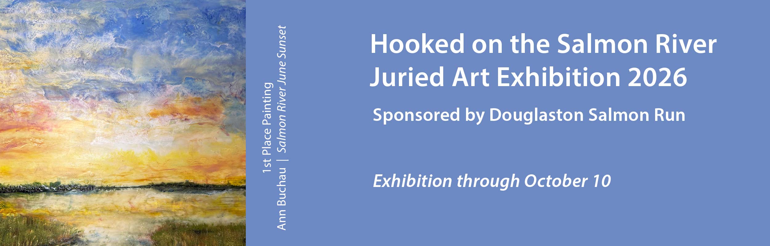 website banner announcing the Hooked on the Salmon River Show
