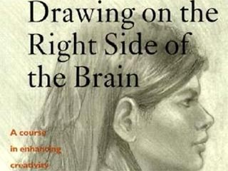 photo of book cover titled drawing on the right side of the brain, a course in enhancing creativity