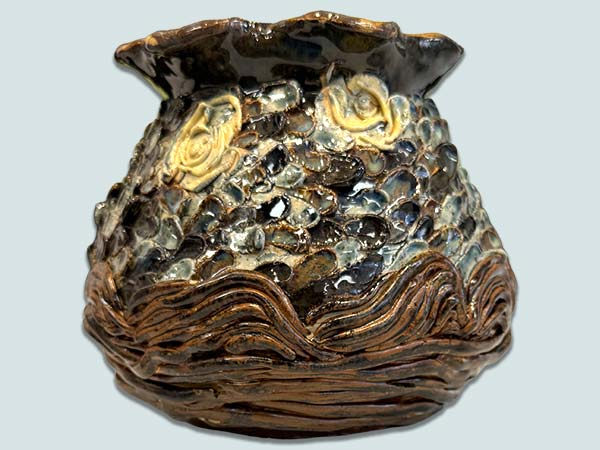 a photo of the Best of Show artwork for the 2026 Oswego County Student Art Show, a sculpture titled Starry Inspiration